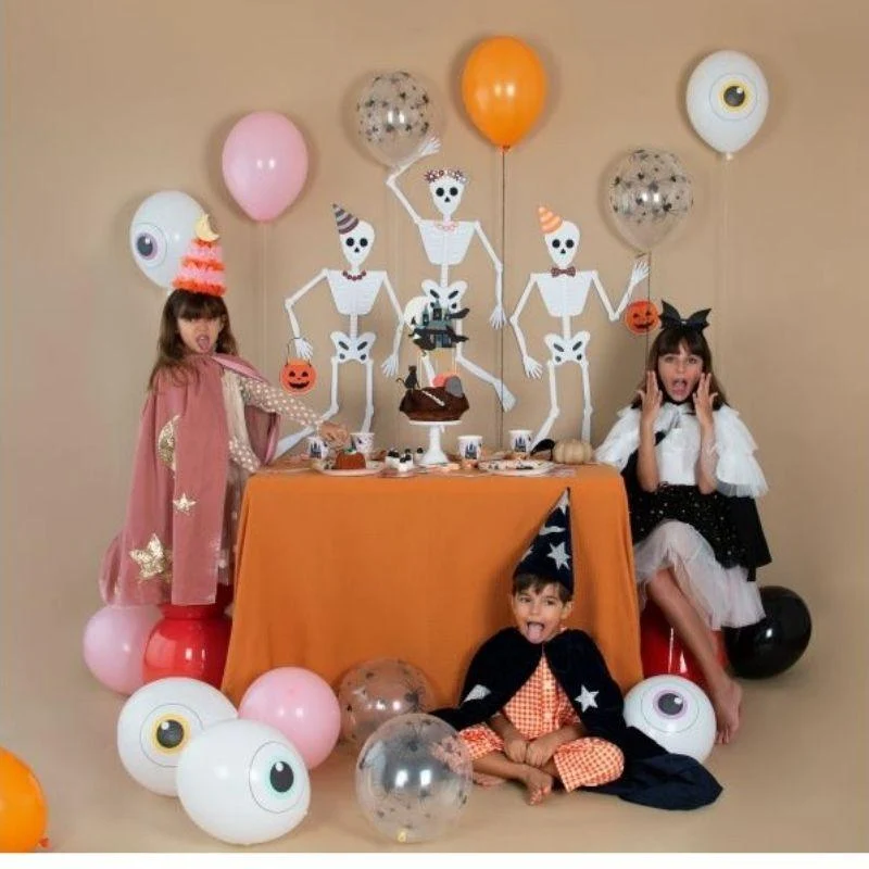 Decoración de papel Esqueletos Halloween (2 und.)