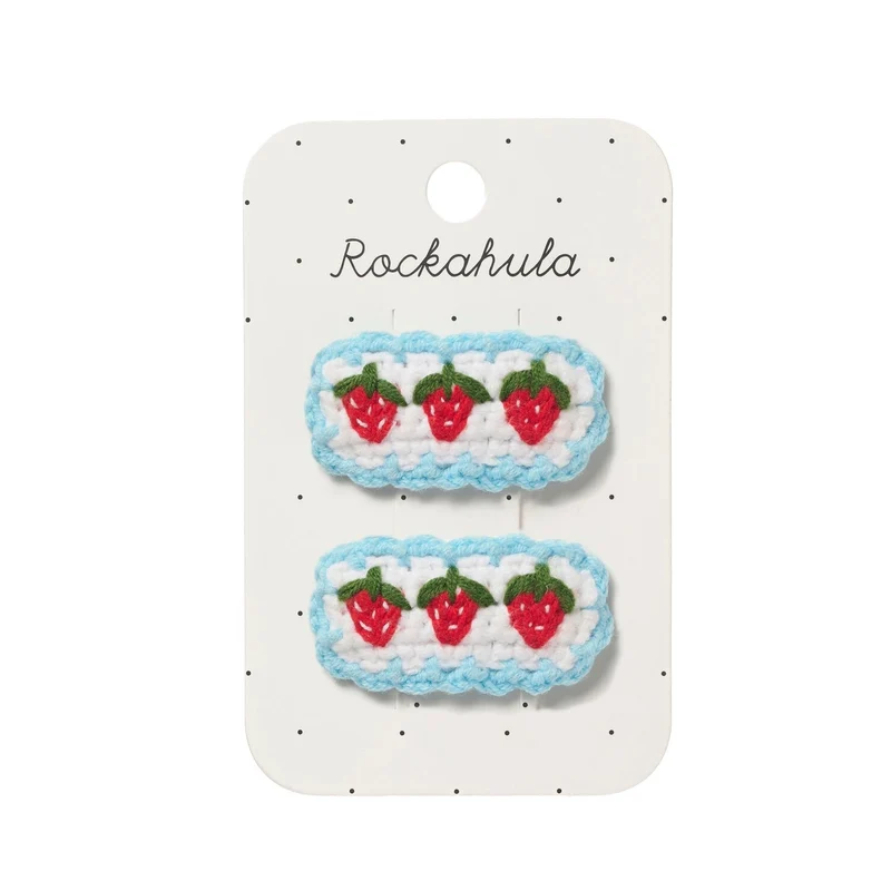 Clips Pelo · Crochet Strawberry