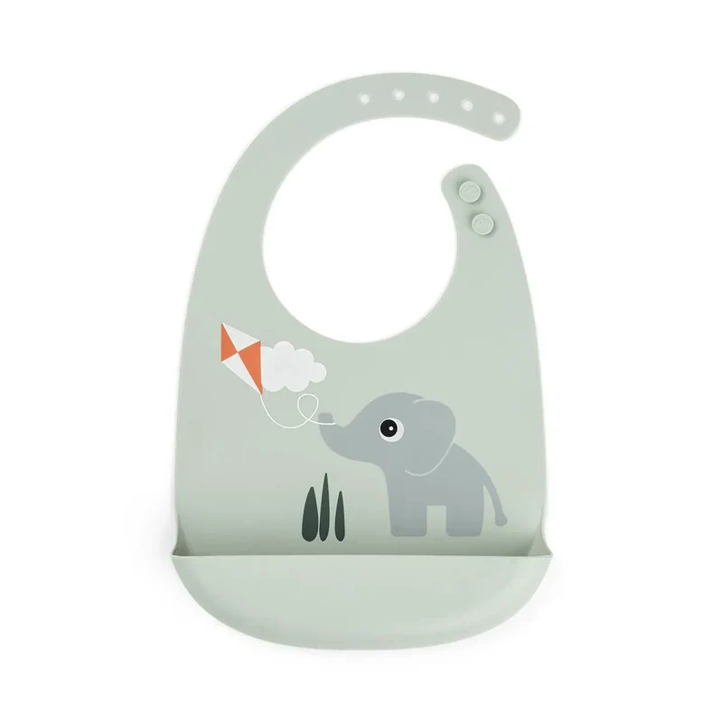 Babero silicona Playground Green · Done by Deer