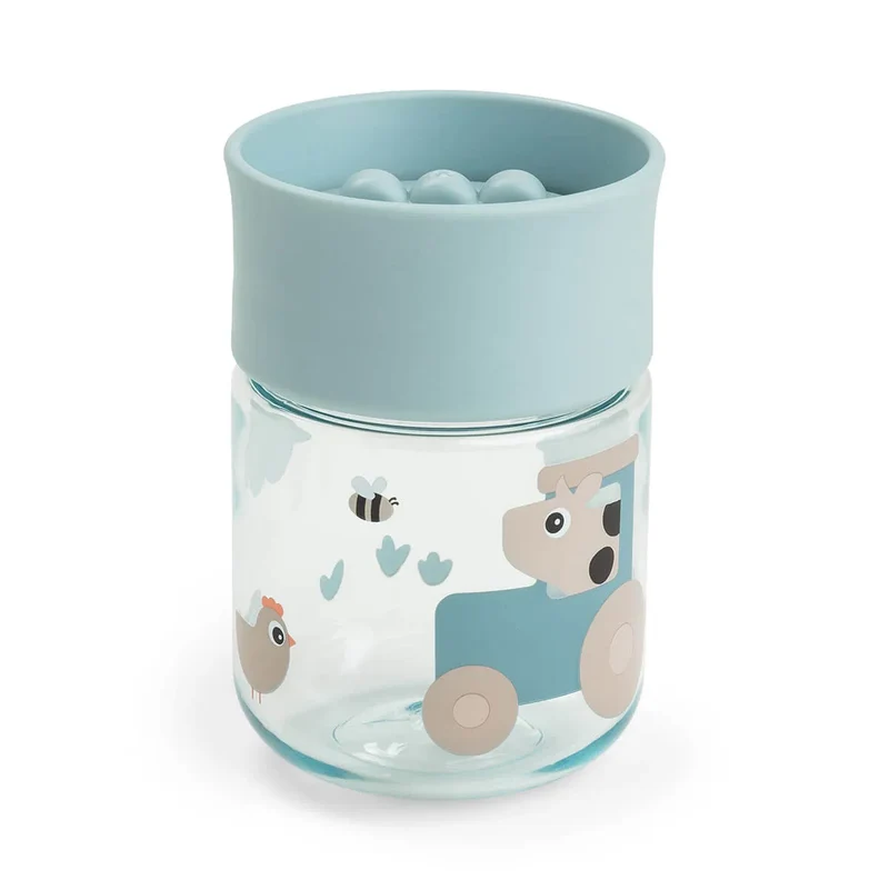 Vaso aprendizaje 360 Tiny farm Blue · Done by Deer