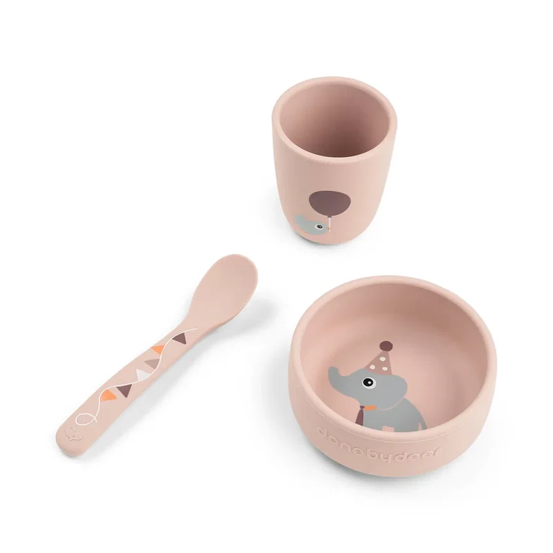 Vajilla set 3 piezas Celebration Powder · Done By Deer