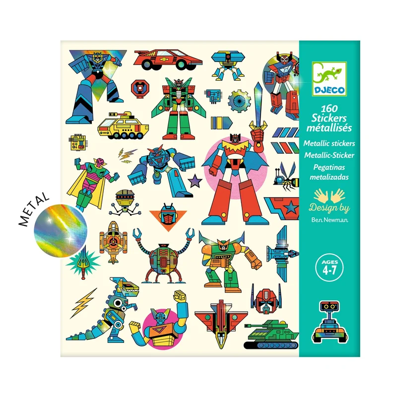 Pegatinas Robots · Djeco