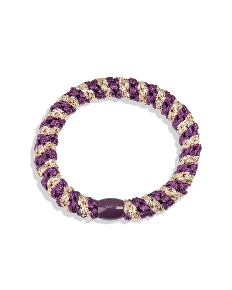 Goma de pelo Kknekki Grape-Beige glitter