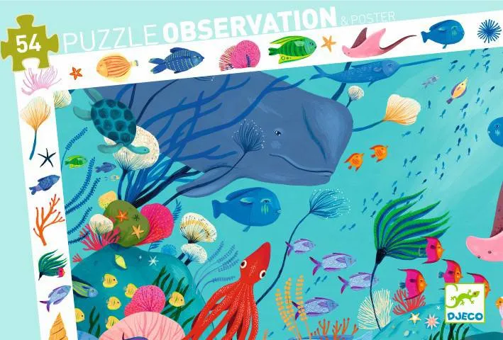 Puzzle Observación · Acuático