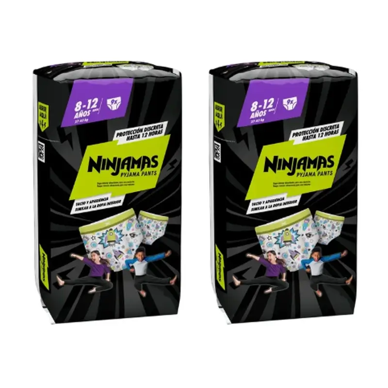 Dodot Ninjamas Talla 8 Cohete, 2X9 Pañales