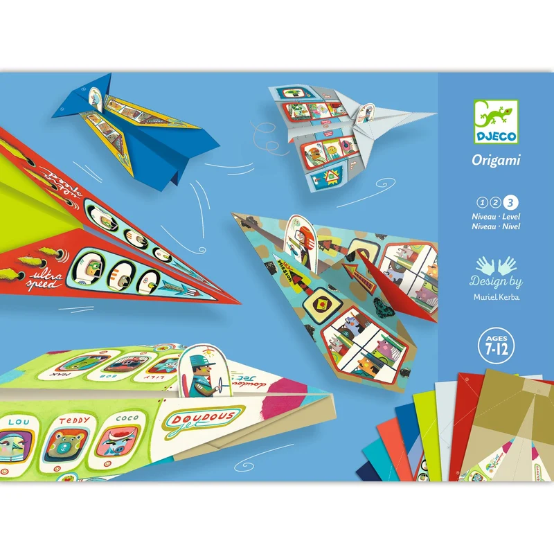 Papiroflexia Origami Aviones · DJECO
