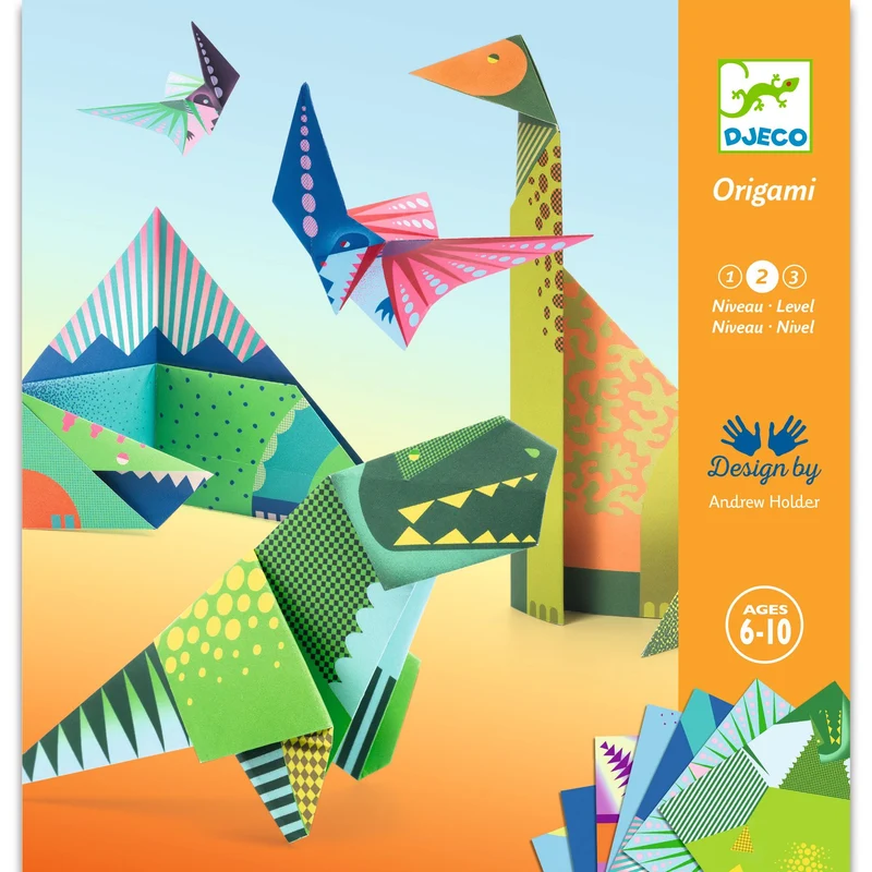 Papiroflexia Origami Dinosaurios · DJECO