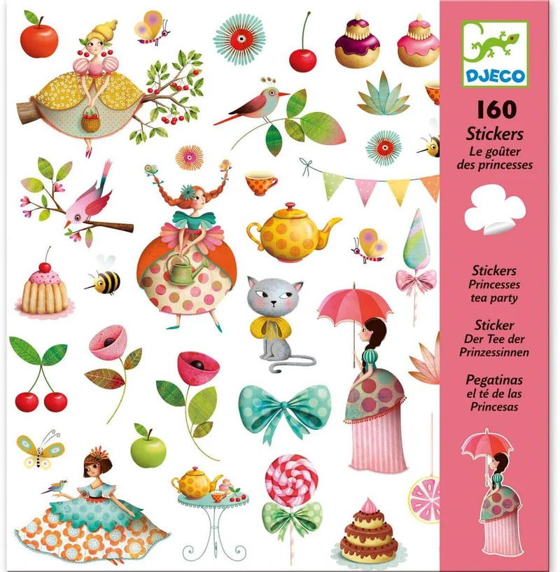 Pegatinas El Té de las Princesas · Djeco
