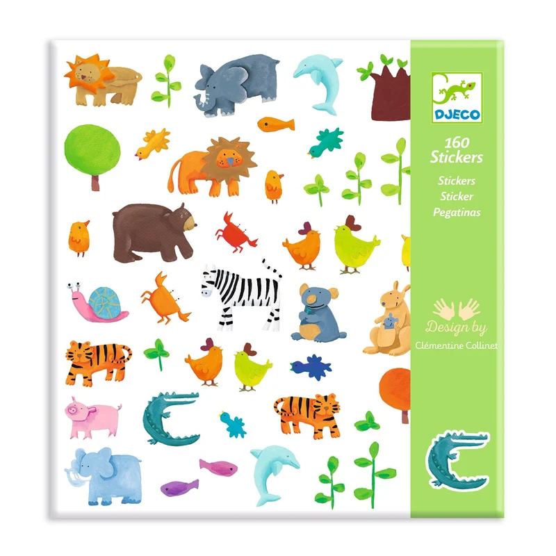 Pegatinas Animales · Djeco