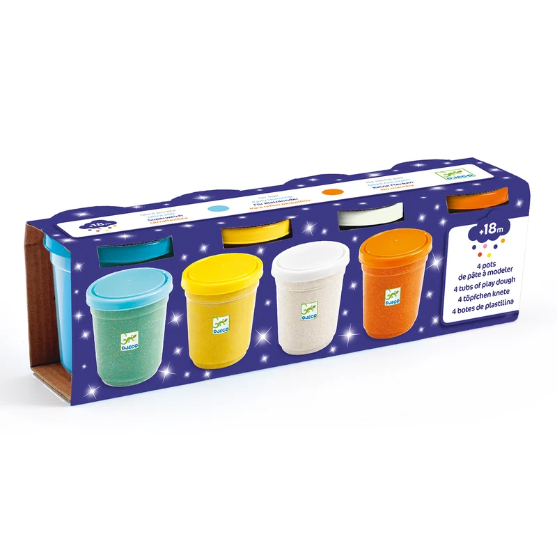 Pasta moldear Purpurina (4 ud) · DJECO