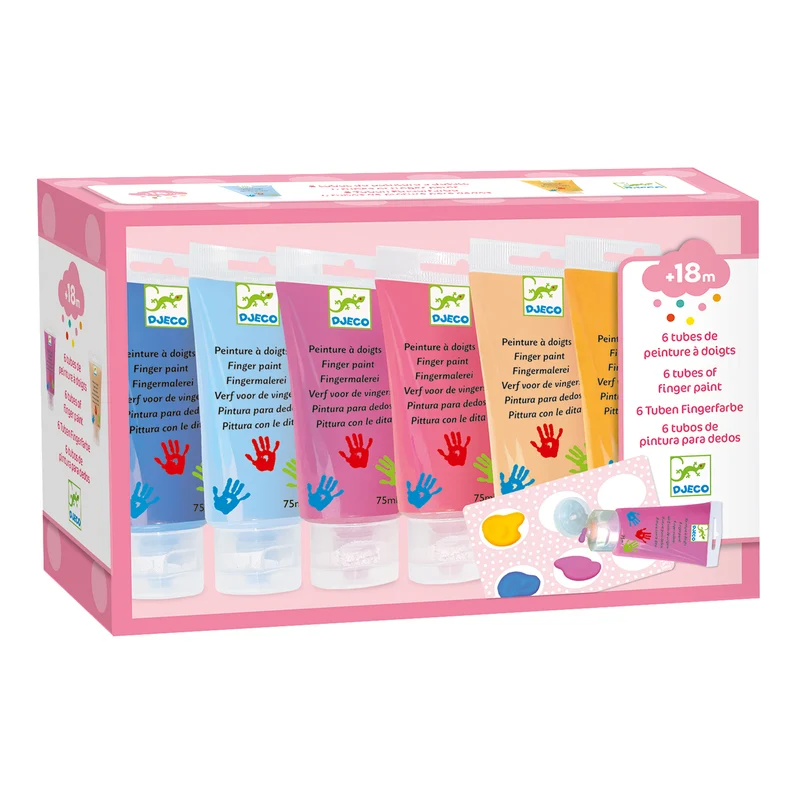 Pintura de dedo Sweet (6 ud) · DJECO