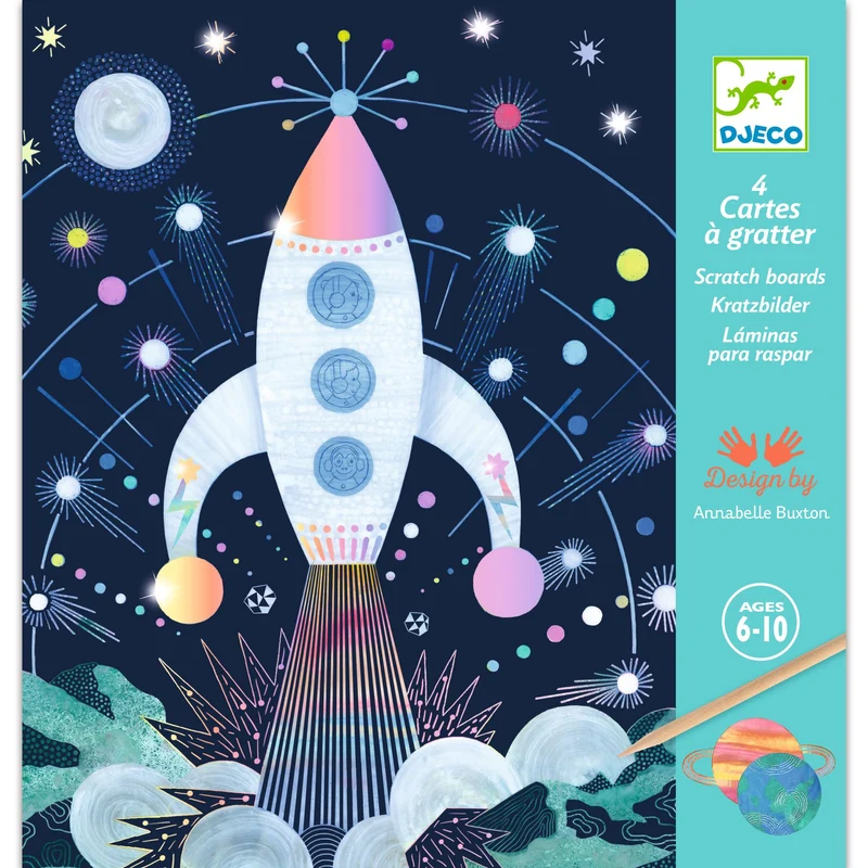 Cuadros para rascar Misión cosmos · DJECO