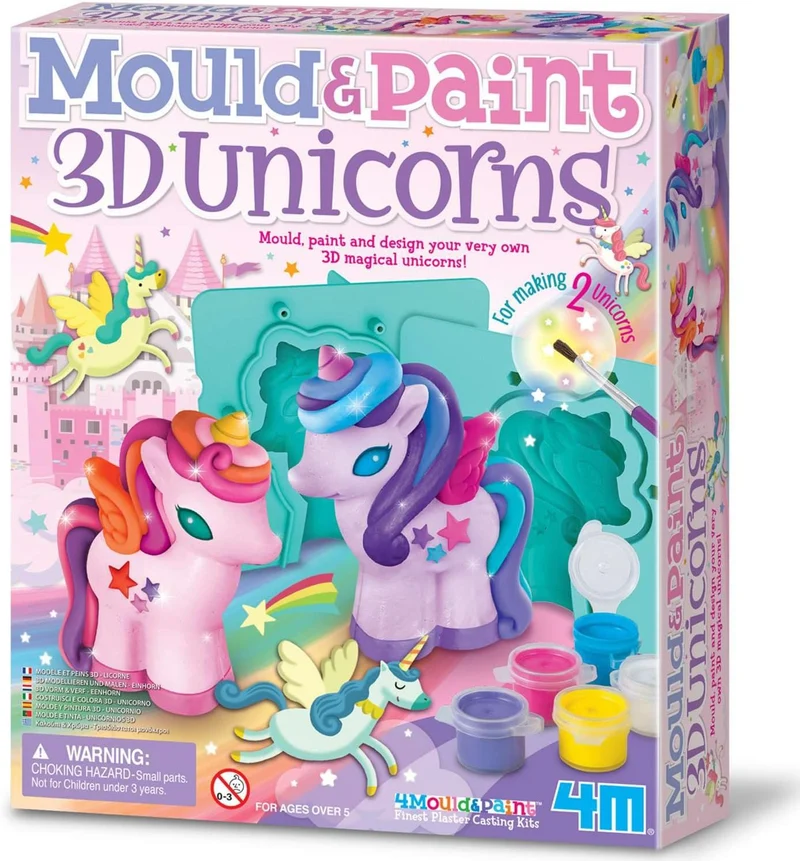 Moldea y Pinta Unicornios 3D · 4M