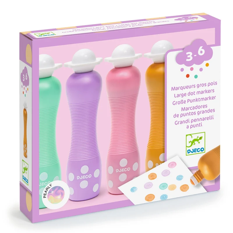 Marcadores de puntos (4 ud) Pearly · DJECO