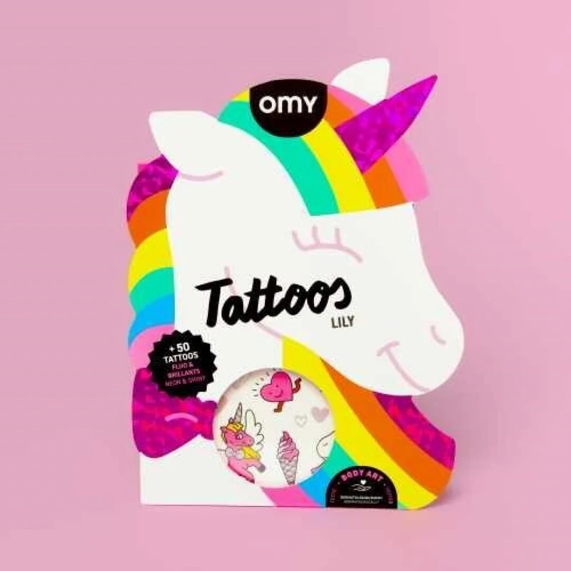 Tattoos Unicornio Lily · Omy