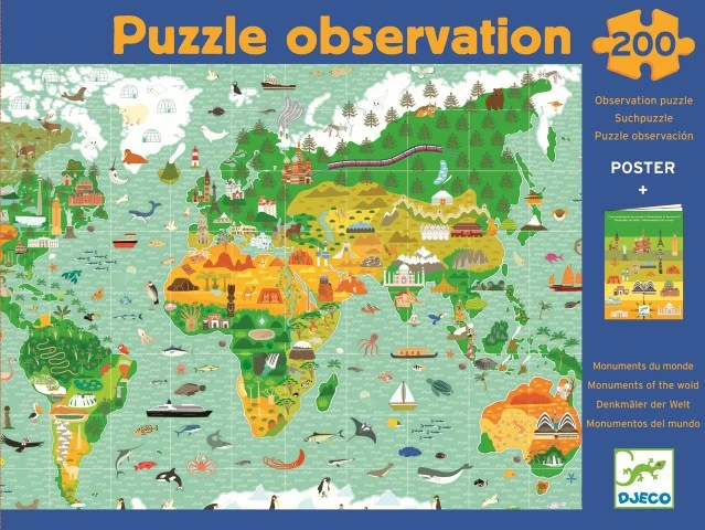 Puzzle Observación · Los Monumentos del Mundo