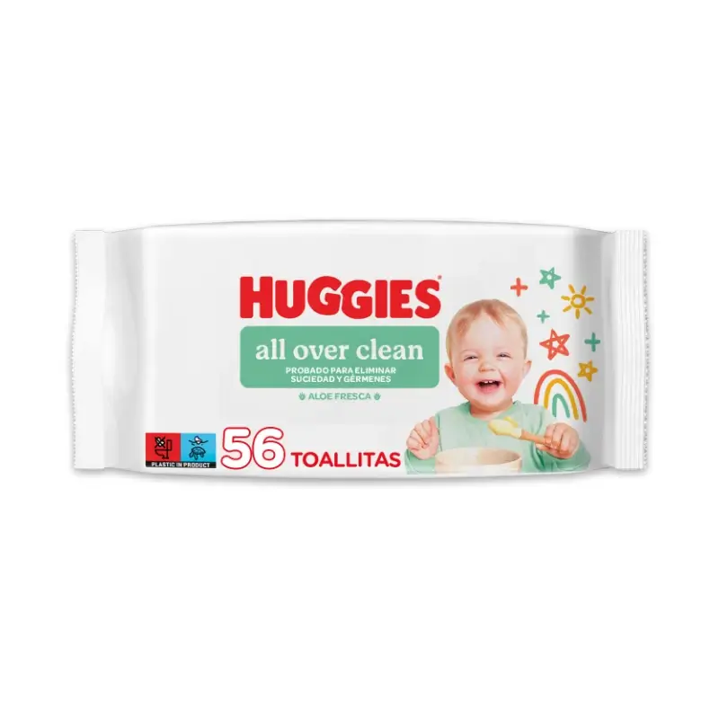 Huggies All Over Clean Toallitas , 56 unidades