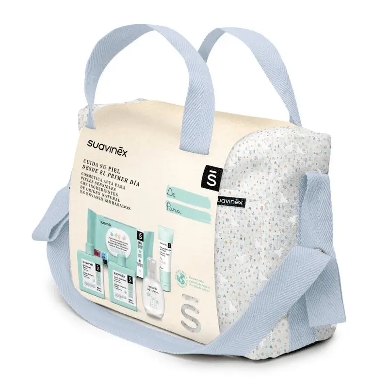 Suavinex Bolso Carro Bebé Con Cosmética. Gris Beige