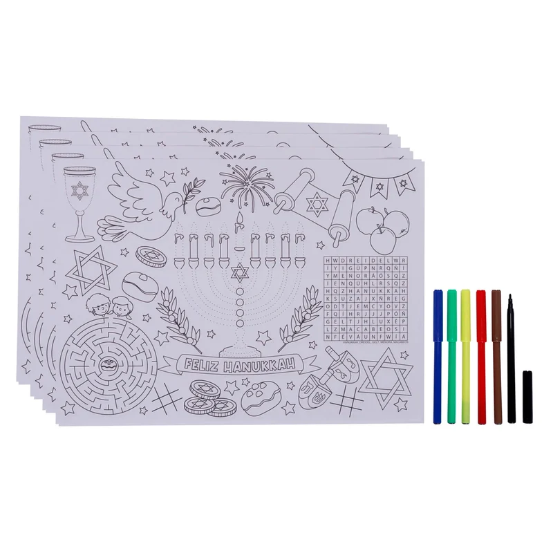 Art.12602 Kit Mantel Hanukkah 8pz