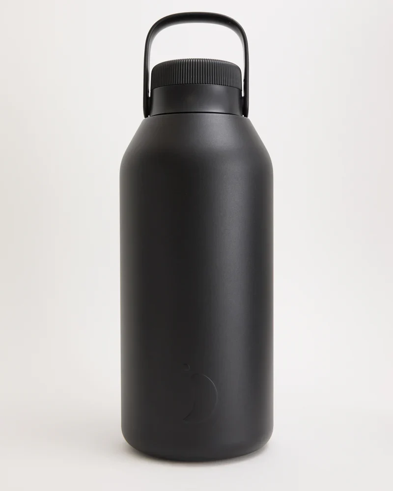 Botella Chilly's Serie 2 Negro Mate · 4 Litros