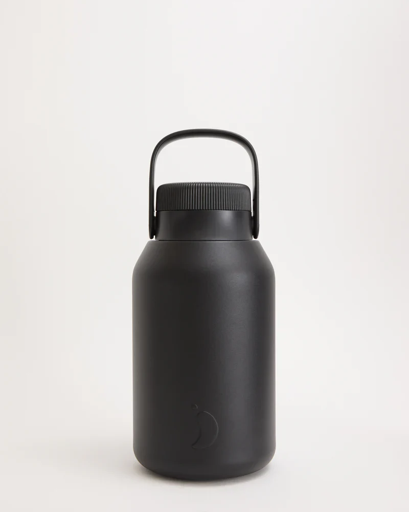 Botella Chilly's Serie 2 Negro Mate · 2 Litros