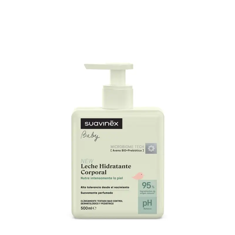 Suavinex Leche Corporal Hidratante Para Bebés, 500 Ml