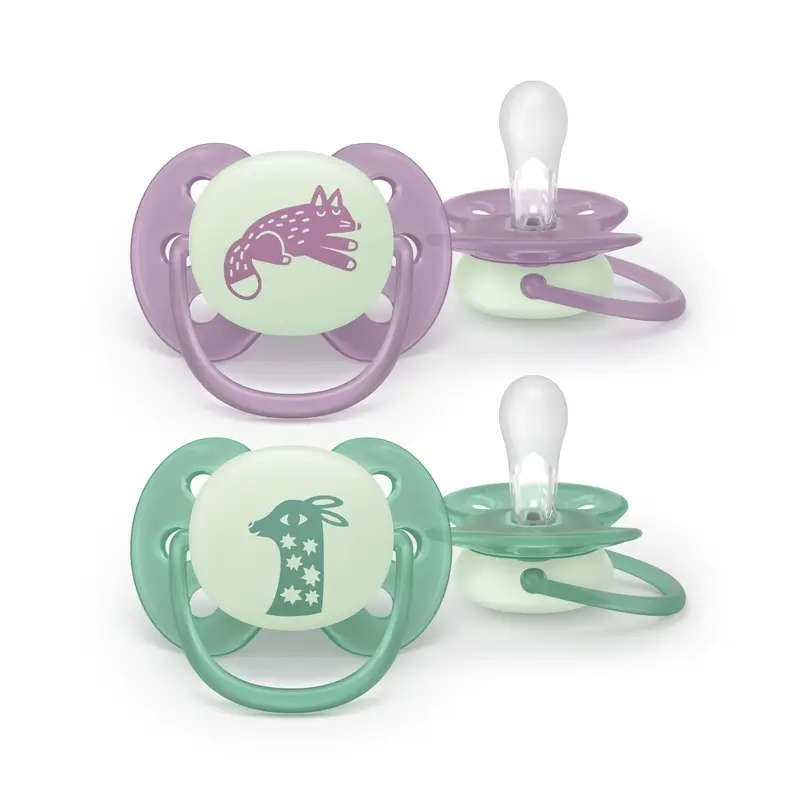 Avent 2 Chupetes Ultra Soft Nocturno 6-18M