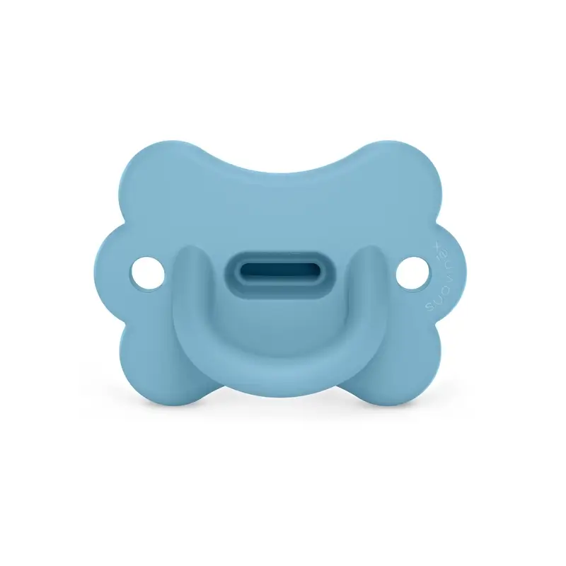 Suavinex Chupete Todo Silicona Fisiológico Sx Pro, 6/18 Meses, Mariposa Infinity Blue