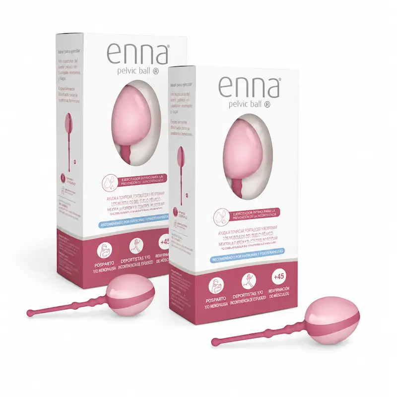 Enna Pelvica Ball Para Suelo Pelvico, Pack 2 Uds