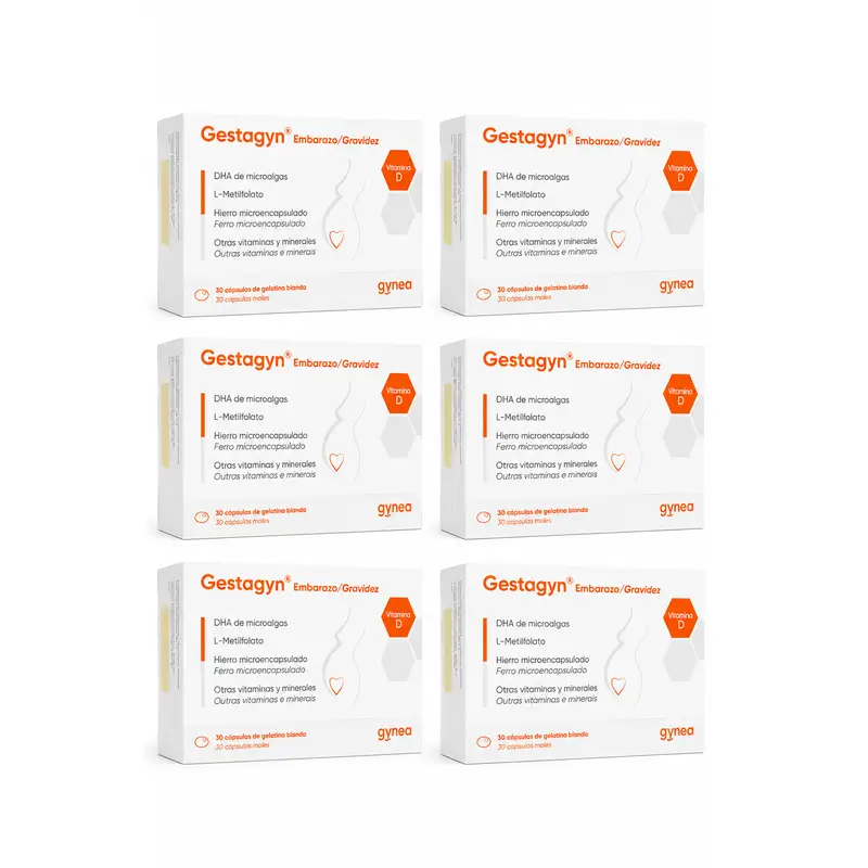 Gestagyn Embarazo, Pack 6 x 30 Cápsulas