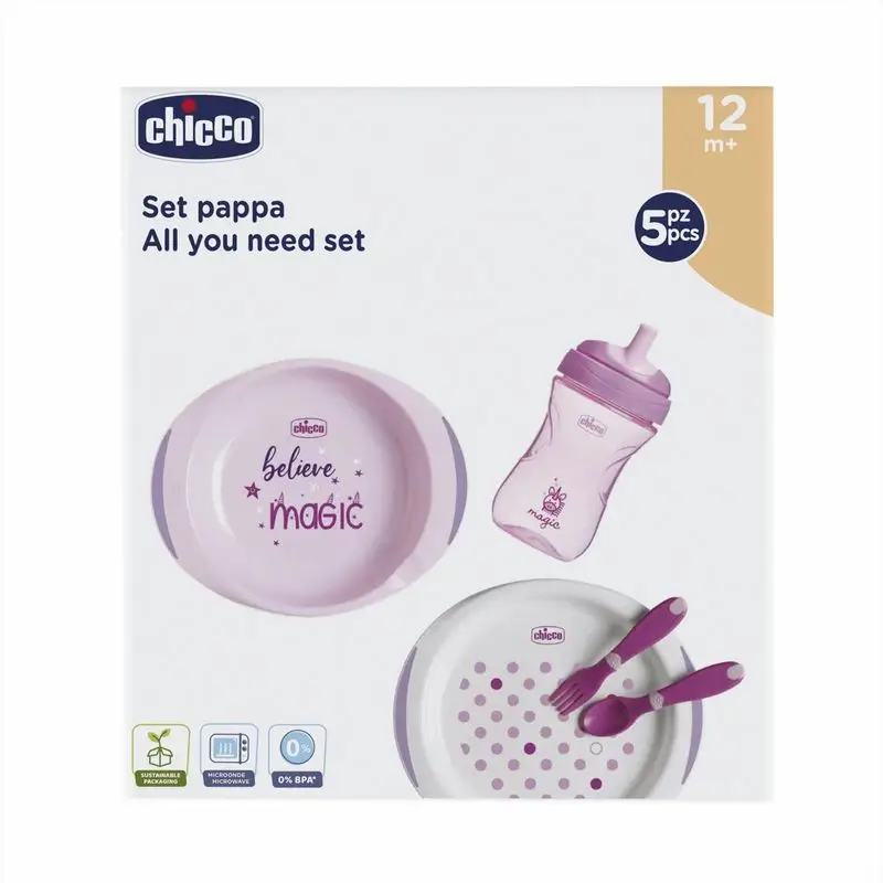 Chicco Set De Alimentación 12M+ Rosa
