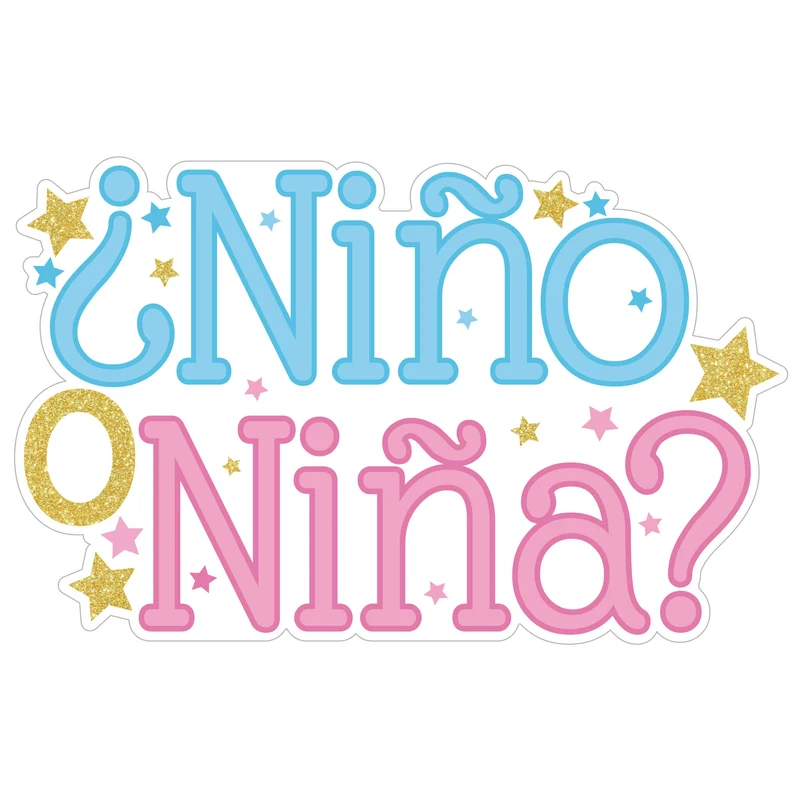 Art.11125 Letrero Niño O Niña 45x68cm 1pz