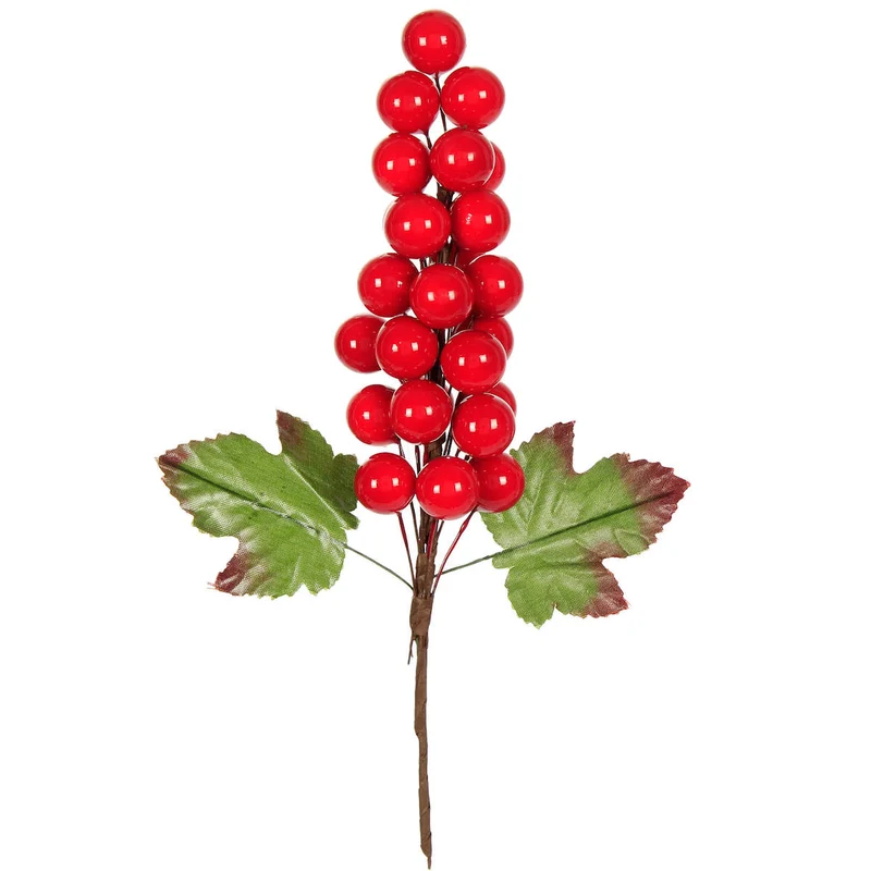 Art.4098 Racimo De Uvas X25 Con Hojas 12cm 1pz