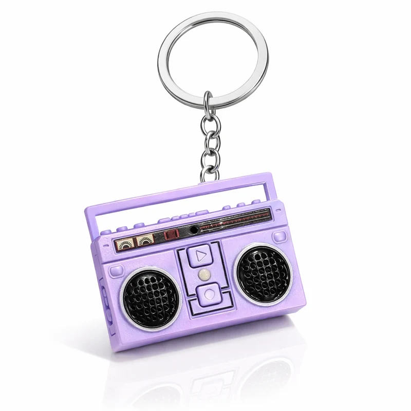 Miomu Llavero Mini Radio Retro Portátil con Sonido