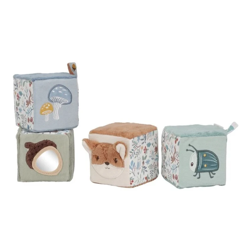 Cubos Blanditos Apilables Forest Friends · Little Dutch