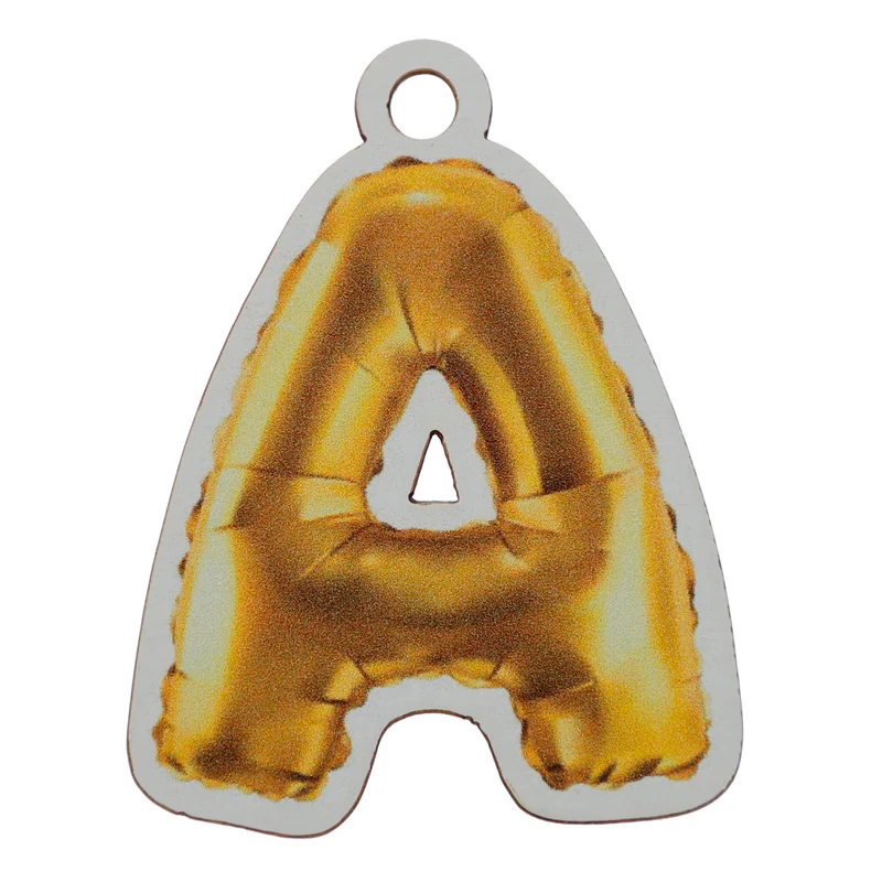 Art.12480 Letra Llavero 6.5x6cm (aprox) 1pz