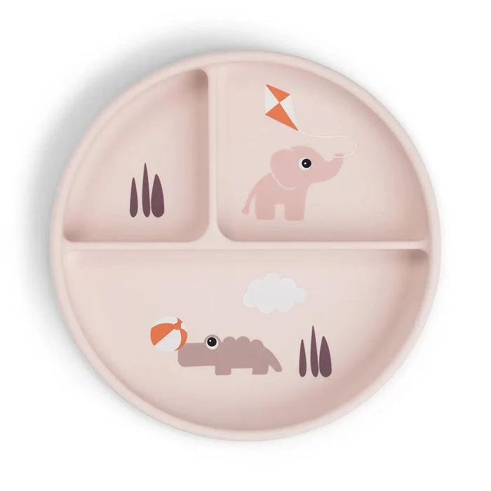 Plato silicona con compartimentos Playground Powder · Done by Deer
