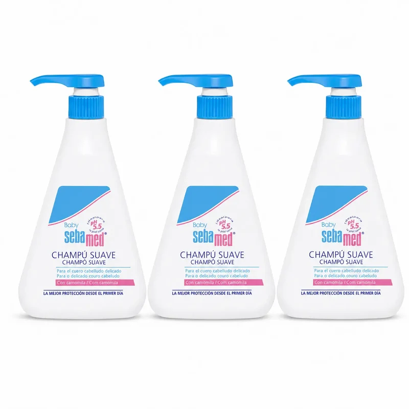 Sebamed Baby Champú Suave 500 Ml , pack 3