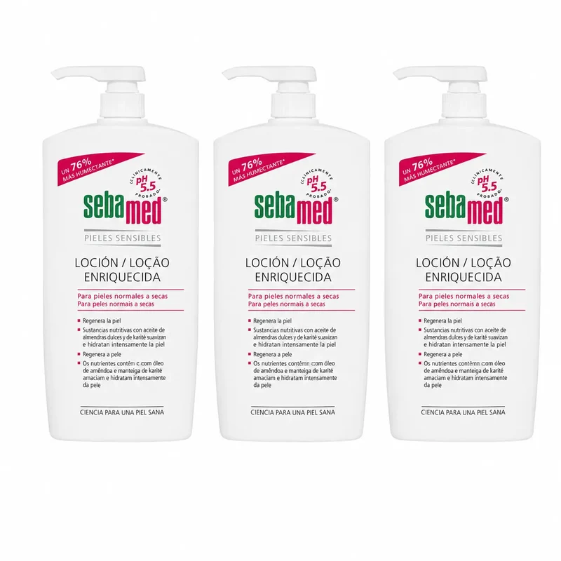 Sebamed Loción Enriquecida 1000 Ml , pack 3