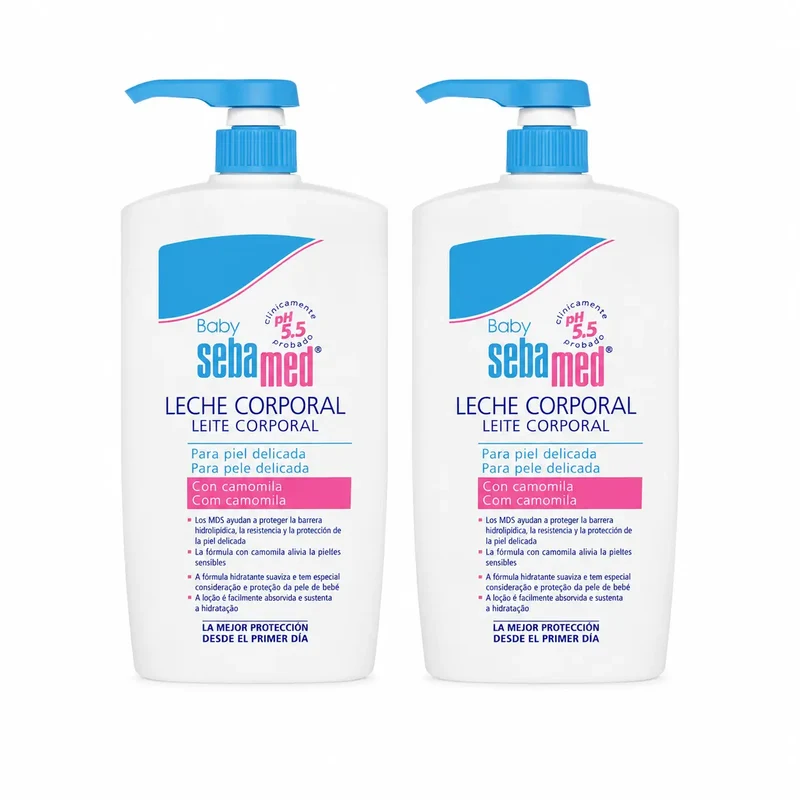 Sebamed Baby Leche Corporal Para Piel Delicada 750 Ml , pack 2