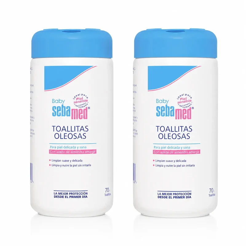 Sebamed Baby Toallitas Oleosas 70 Unidades , pack 2
