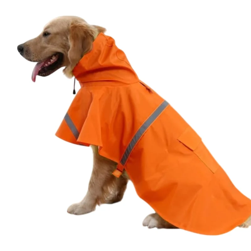 La Gotera Capa de Lluvia para Mascota, Color Naranja