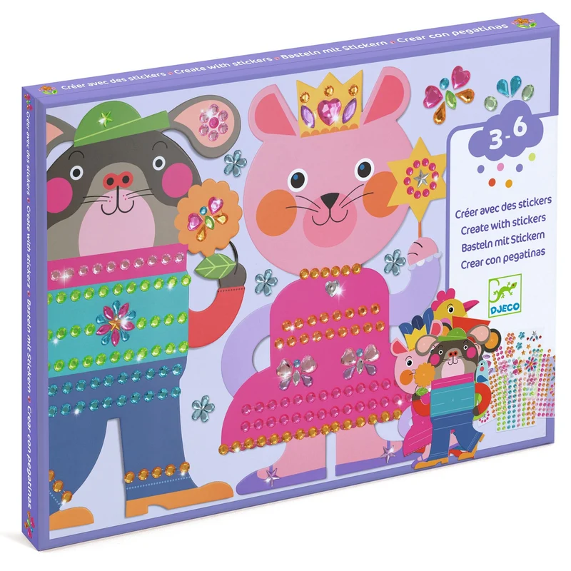 Crear con pegatinas Resplandecientes · DJECO