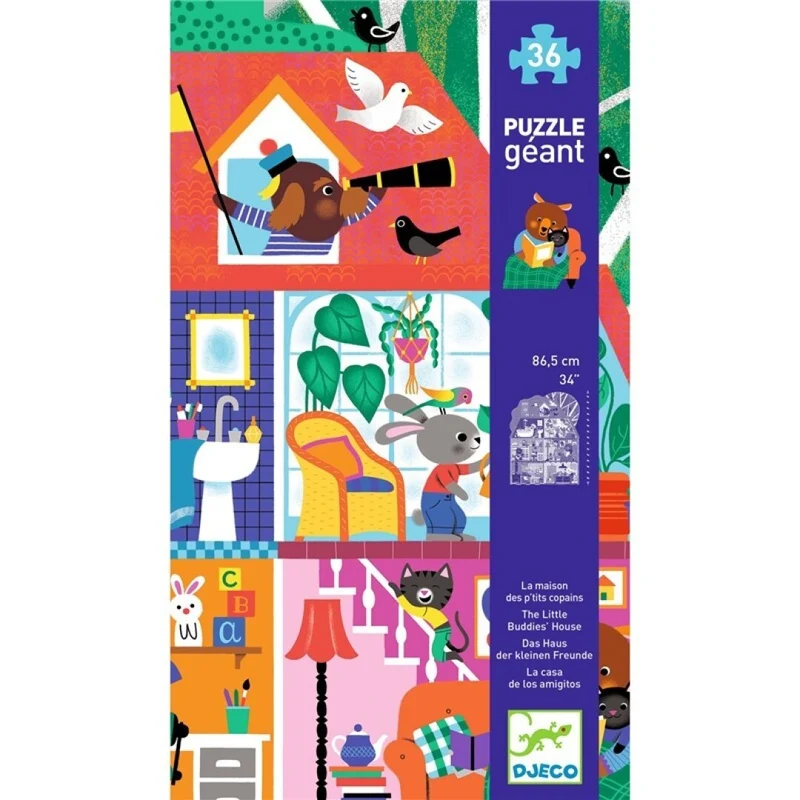 Puzzle Gigante La casa de los amiguitos · Djeco