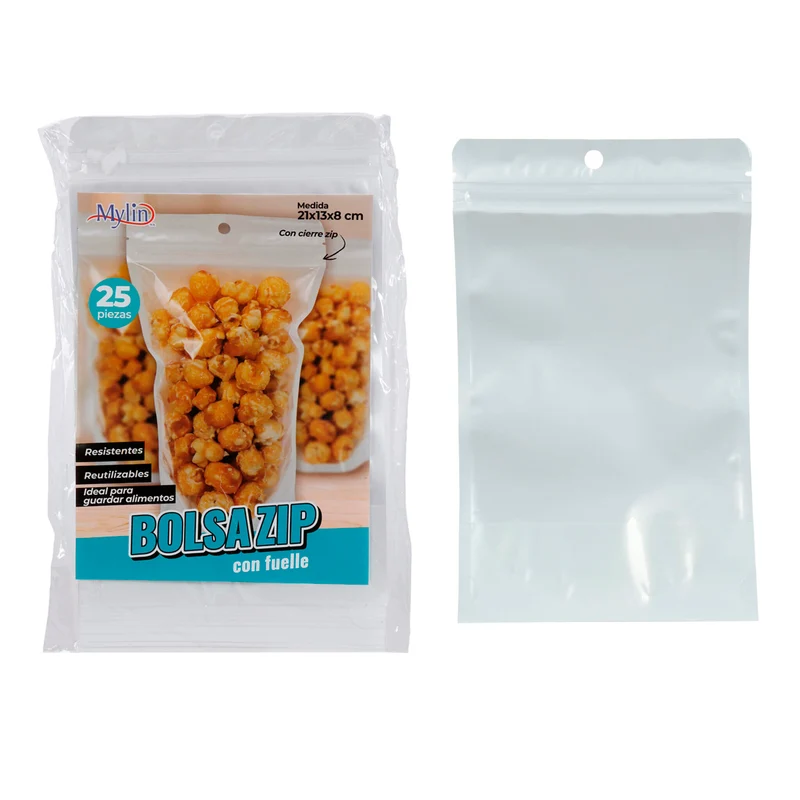 Art.11728 Bolsa Stand Up 21x13x8cm 25pz