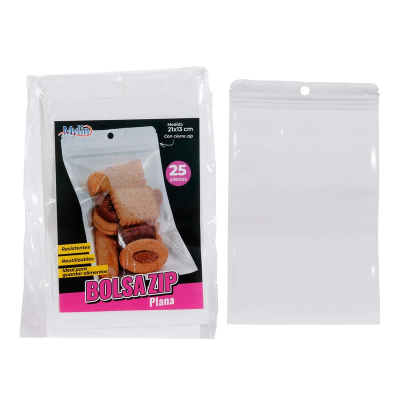 Art.11727 Bolsa Ziplock 21x13cm 25pz