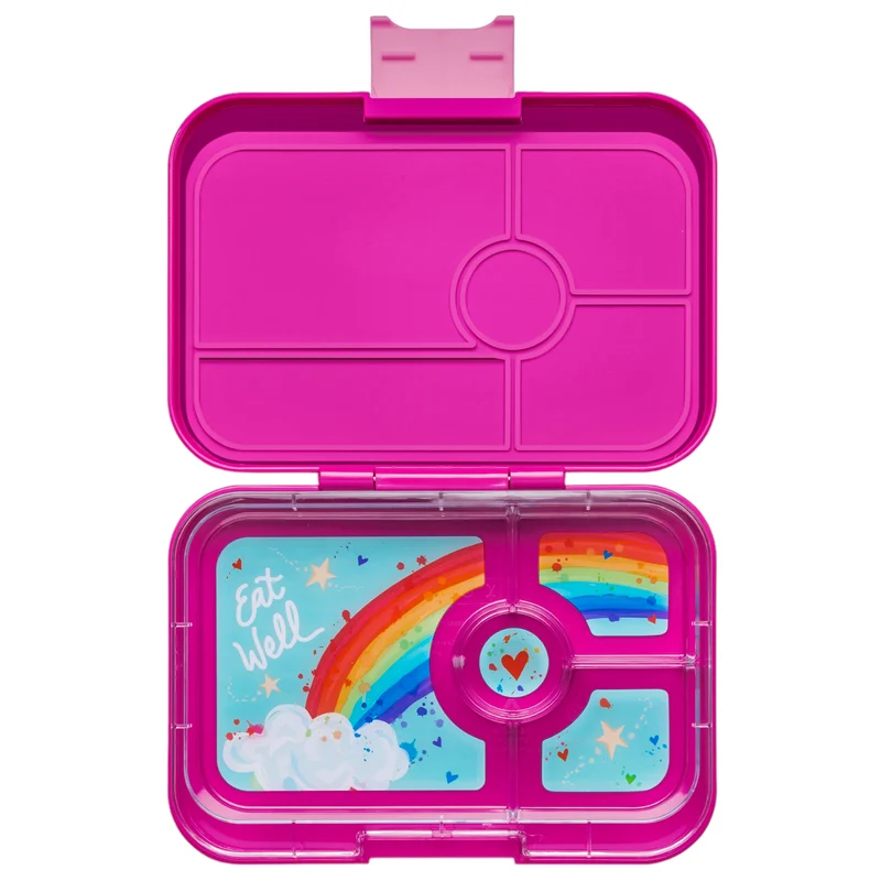 Yumbox Tapas 4 compartimentos Malibú Fucsia + Rainbow
