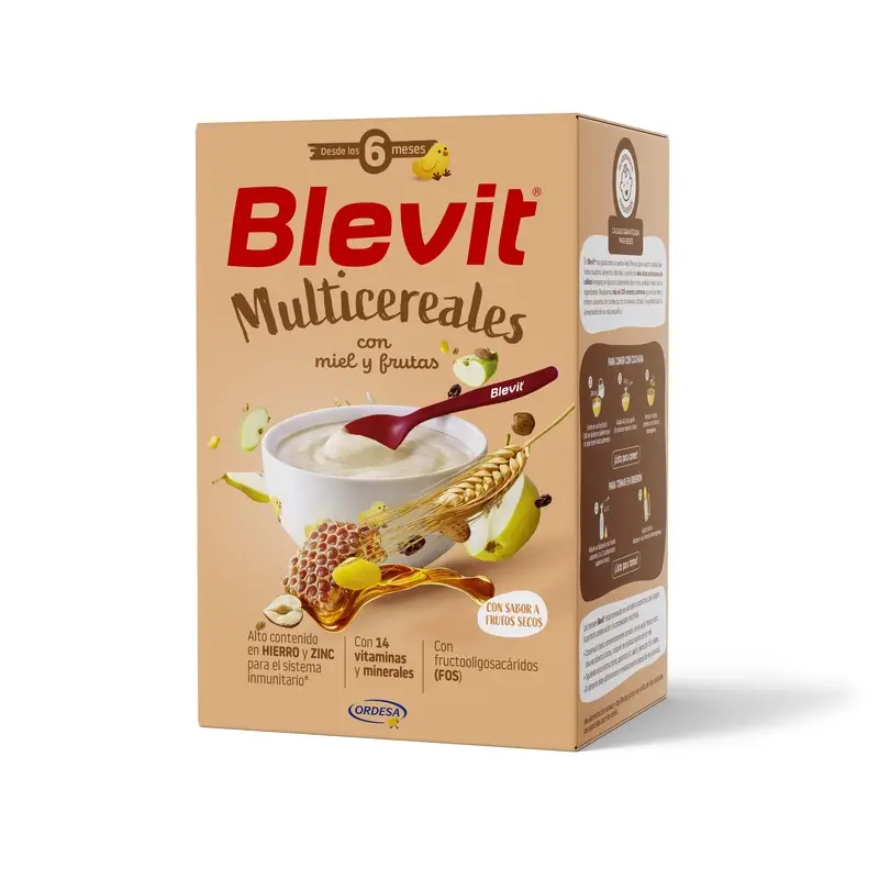 Blevit Multicereales Con Miel Y Frutas, 500gr