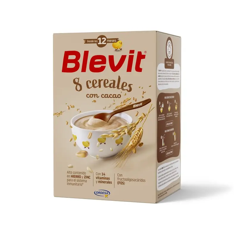 Blevit 8 Cereales Cacao, 500gr