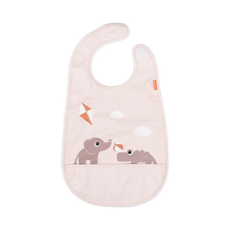 Babero con velcro Playground Powder · Done by Deer